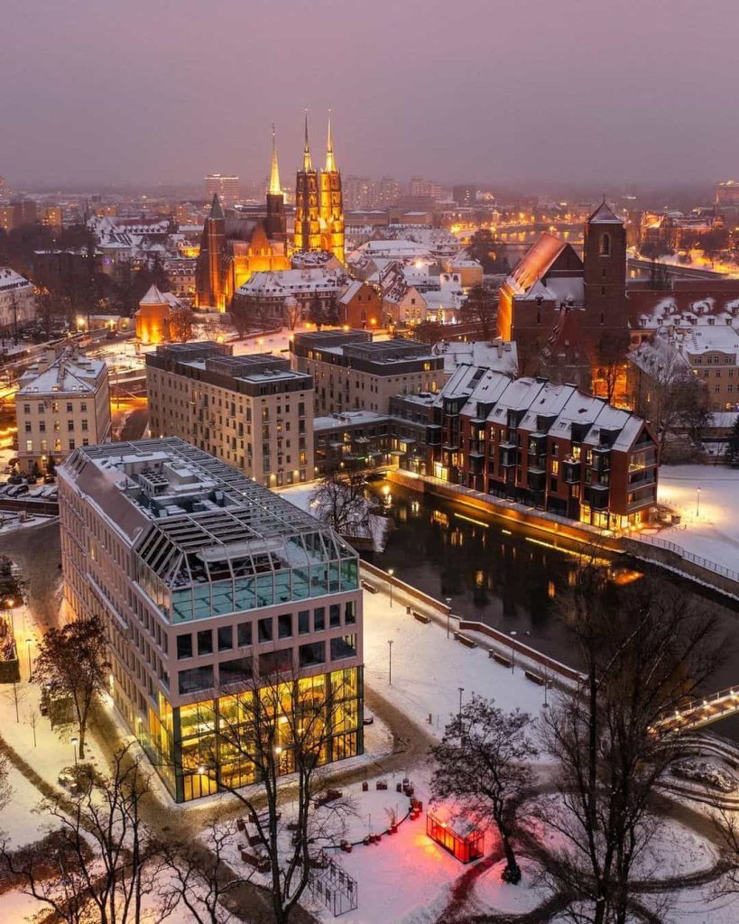 Poland City In Winter