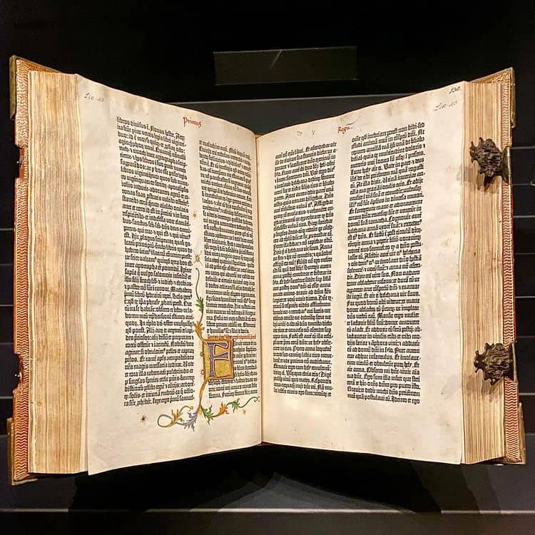 The original Gutenberg Bible