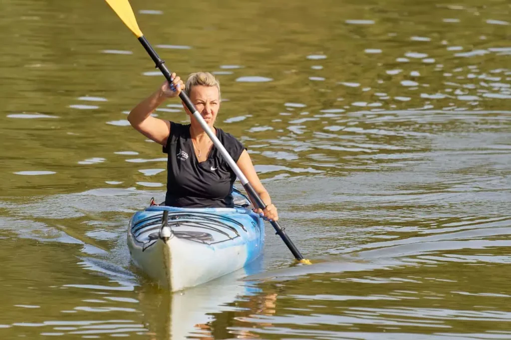 woman Kayaking in LA