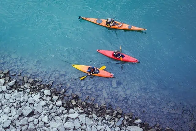 3 Men Kayaking On River - Differences Between Kayaks And Canoes