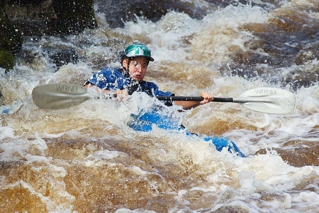 A MAN ON White-Water Kayaking in Costa Rica