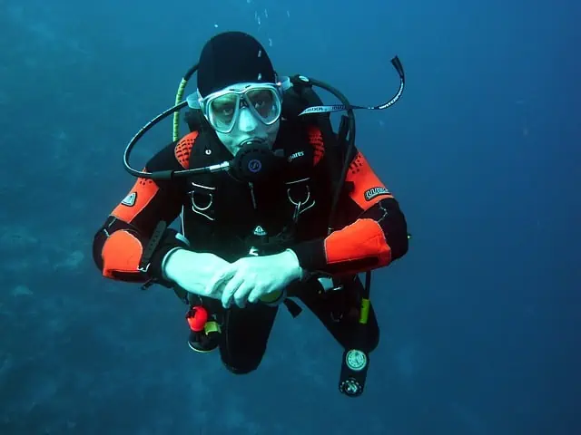 Scuba Diver with All Diving Gear